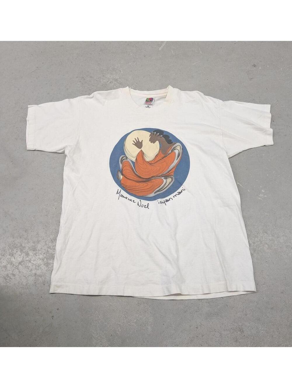 Vintage 90s Ioyan Mani Maxime Noel First Nations Art T-shirt